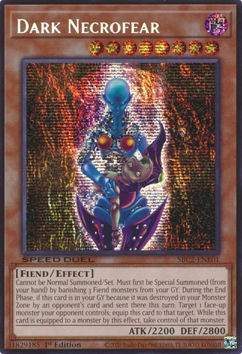 Dark Necrofear (PSR) [SBC2-ENE01] Prismatic Secret Rare