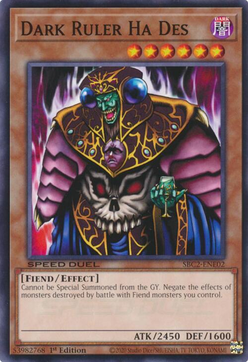 Dark Ruler Ha Des [SBC2-ENE02] Common
