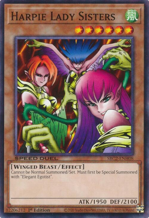 Harpie Lady Sisters [SBC2-ENH08] Common