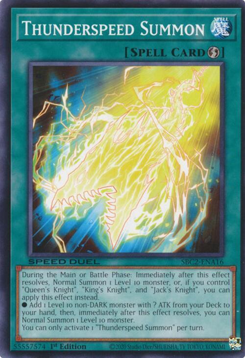 Thunderspeed Summon [SBC2-ENA16] Common