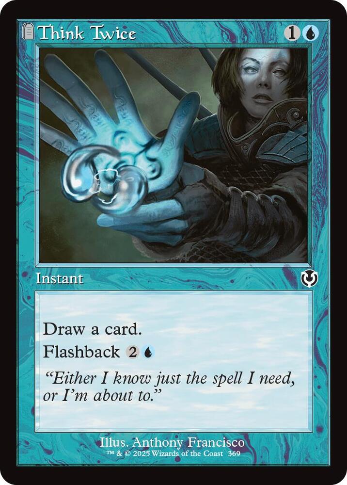 Think Twice (Retro Frame) [Innistrad Remastered]