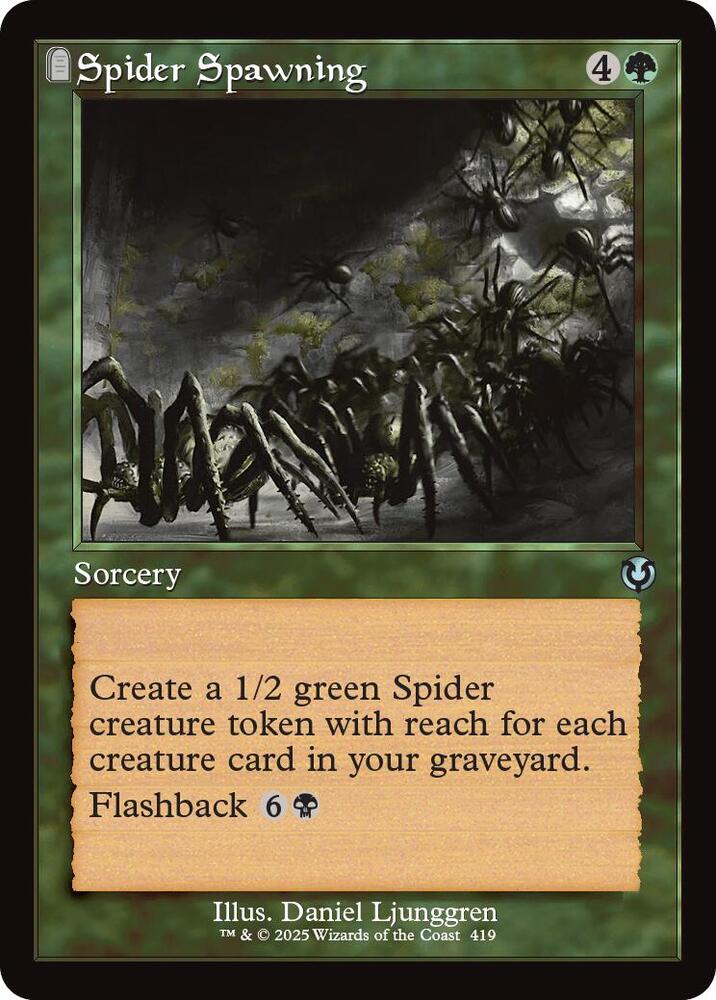 Spider Spawning (Retro Frame) [Innistrad Remastered]