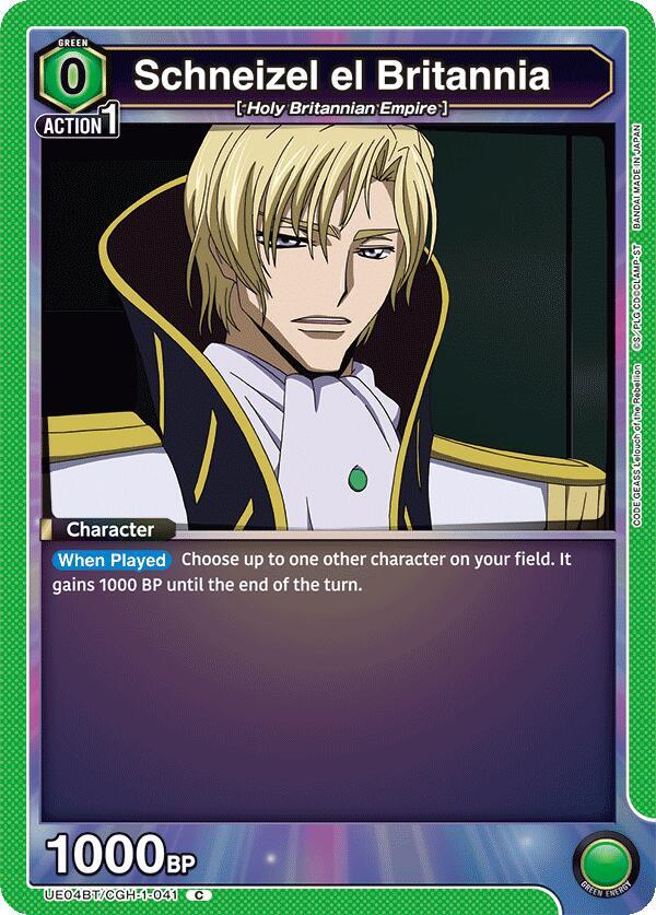 Schneizel el Britannia (UE04BT/CGH-1-041) [UE04BT: CODE GEASS: Lelouch of the Rebellion]