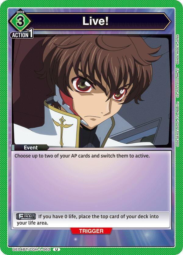 Live! (UE04BT/CGH-1-062) [UE04BT: CODE GEASS: Lelouch of the Rebellion]