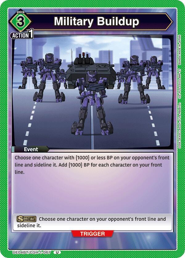 Military Buildup (UE04BT/CGH-1-067) [UE04BT: CODE GEASS: Lelouch of the Rebellion]