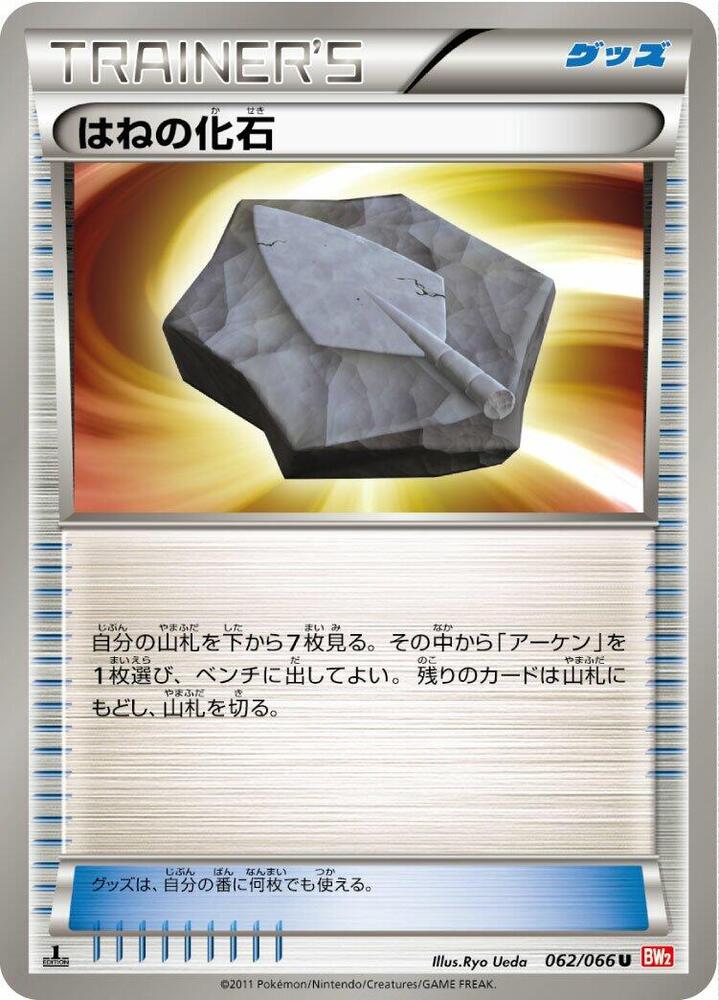 Plume Fossil (062/066) [BW2: Red Collection] (Japanese)
