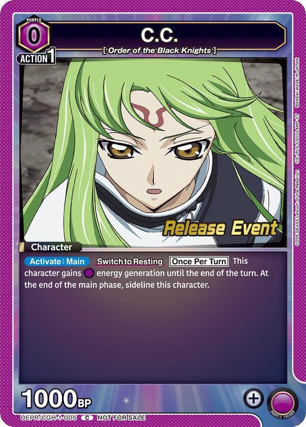 C.C. (005) (UEPR/CGH-1-005) [UE04BT: CODE GEASS: Lelouch of the Rebellion Release Event Cards]