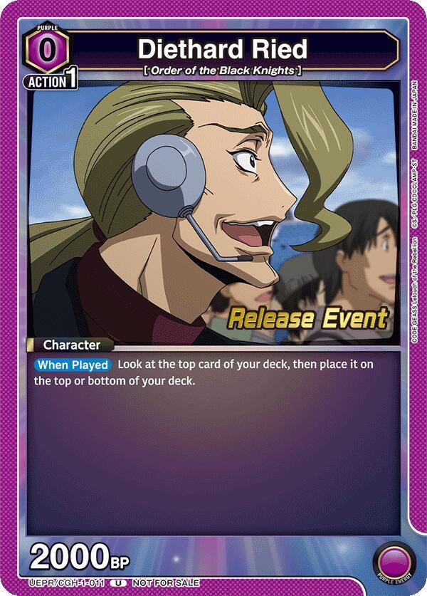 Diethard Ried (UEPR/CGH-1-011) [UE04BT: CODE GEASS: Lelouch of the Rebellion Release Event Cards]