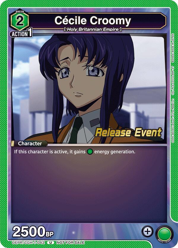Cecile Croomy (UEPR/CGH-1-042) [UE04BT: CODE GEASS: Lelouch of the Rebellion Release Event Cards]
