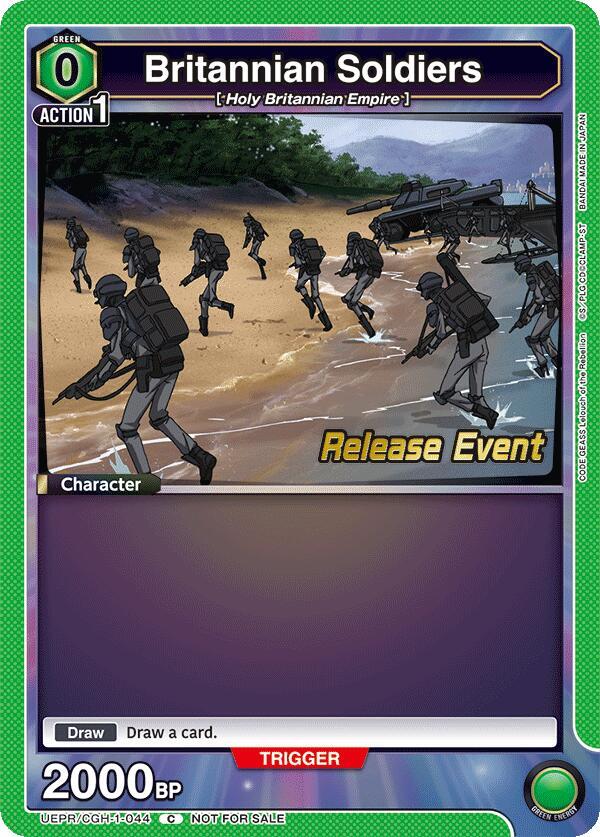 Britannian Soldiers (UEPR/CGH-1-044) [UE04BT: Code Geass: Lelouch of the Rebellion Release Event Cards] (English)