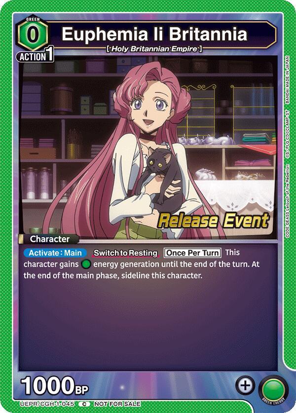 Euphemia li Britannia (045) (UEPR/CGH-1-045) [UE04BT: CODE GEASS: Lelouch of the Rebellion Release Event Cards]