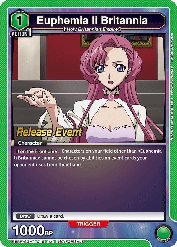 Euphemia li Britannia (046) (UEPR/CGH-1-046) [UE04BT: CODE GEASS: Lelouch of the Rebellion Release Event Cards]