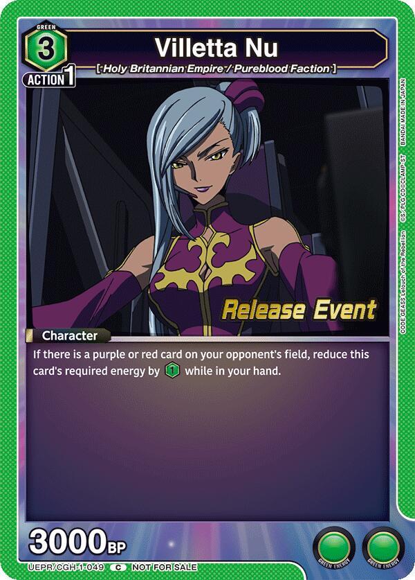 Villetta Nu (UEPR/CGH-1-049) [UE04BT: CODE GEASS: Lelouch of the Rebellion Release Event Cards]