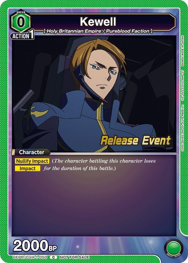 Kewell (UEPR/CGH-1-050) [UE04BT: CODE GEASS: Lelouch of the Rebellion Release Event Cards]