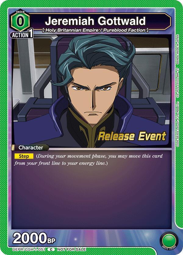 Jeremiah Gottwald (051) (UEPR/CGH-1-051) [UE04BT: CODE GEASS: Lelouch of the Rebellion Release Event Cards]