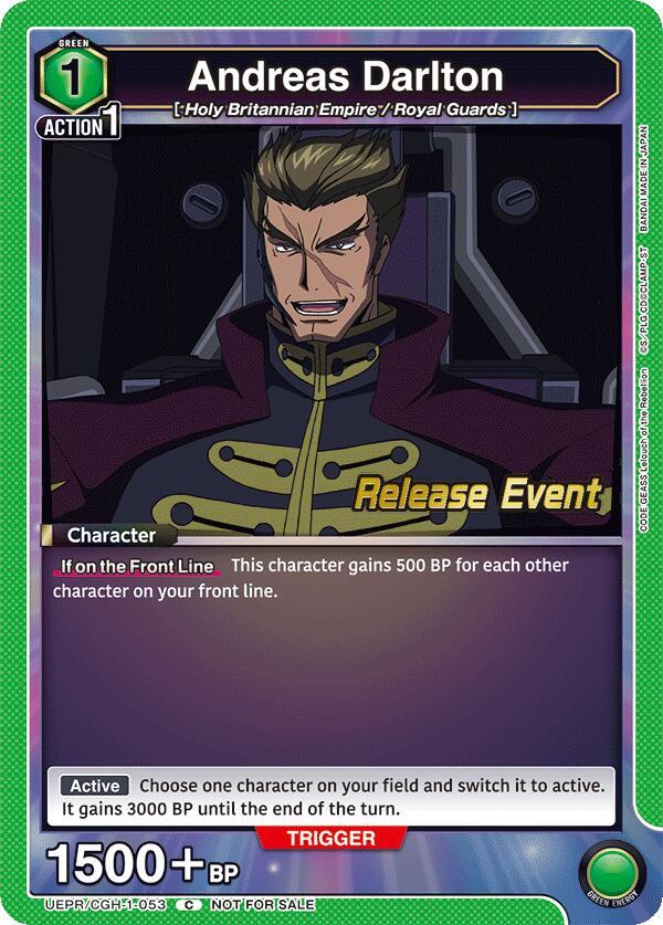 Andreas Darlton (UEPR/CGH-1-053) [UE04BT: CODE GEASS: Lelouch of the Rebellion Release Event Cards]