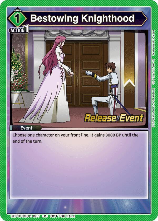 Bestowing Knighthood (UEPR/CGH-1-065) [UE04BT: CODE GEASS: Lelouch of the Rebellion Release Event Cards]