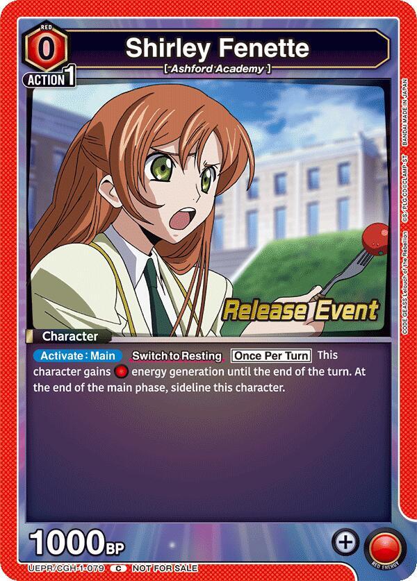 Shirley Fenette (079) (UEPR/CGH-1-079) [UE04BT: CODE GEASS: Lelouch of the Rebellion Release Event Cards]