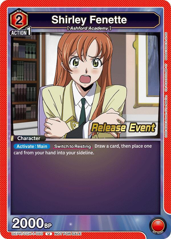 Shirley Fenette (080) (UEPR/CGH-1-080) [UE04BT: CODE GEASS: Lelouch of the Rebellion Release Event Cards]