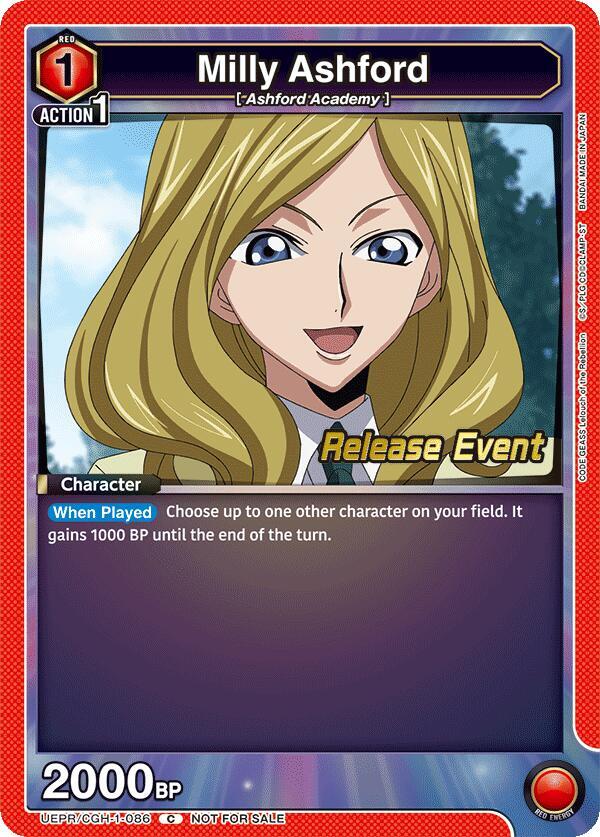 Milly Ashford (086) (UEPR/CGH-1-086) [UE04BT: CODE GEASS: Lelouch of the Rebellion Release Event Cards]