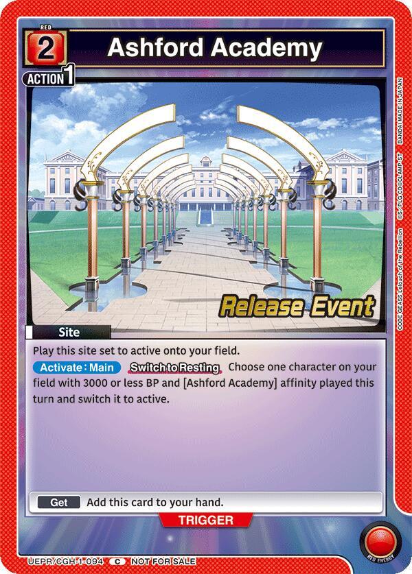 Ashford Academy (UEPR/CGH-1-094) [UE04BT: CODE GEASS: Lelouch of the Rebellion Release Event Cards]