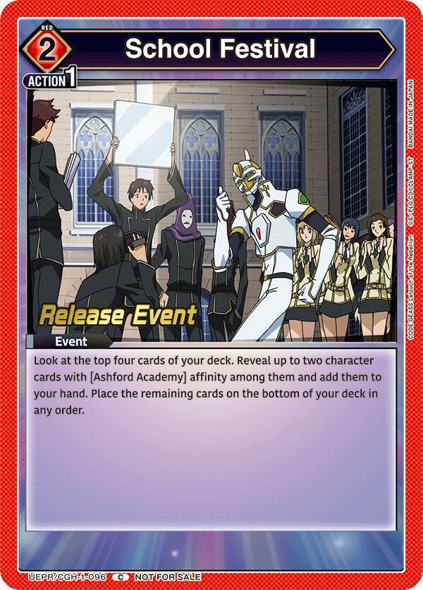 School Festival (UEPR/CGH-1-096) [UE04BT: CODE GEASS: Lelouch of the Rebellion Release Event Cards]