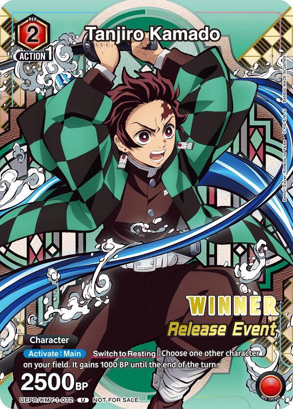 Tanjiro Kamado (Release Event Winner) (UEPR/KMY-1-072) [UE05BT: Demon Slayer: Kimetsu no Yaiba Release Event Cards]