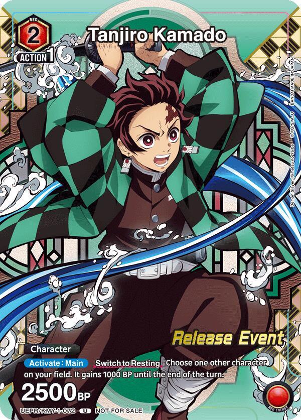 Tanjiro Kamado (Release Event Participation) (UEPR/KMY-1-072) [UE05BT: Demon Slayer: Kimetsu no Yaiba Release Event Cards]