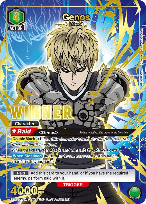 Genos (Winner) (UEPR/OPM-1-048) [Union Arena Promotion Cards]