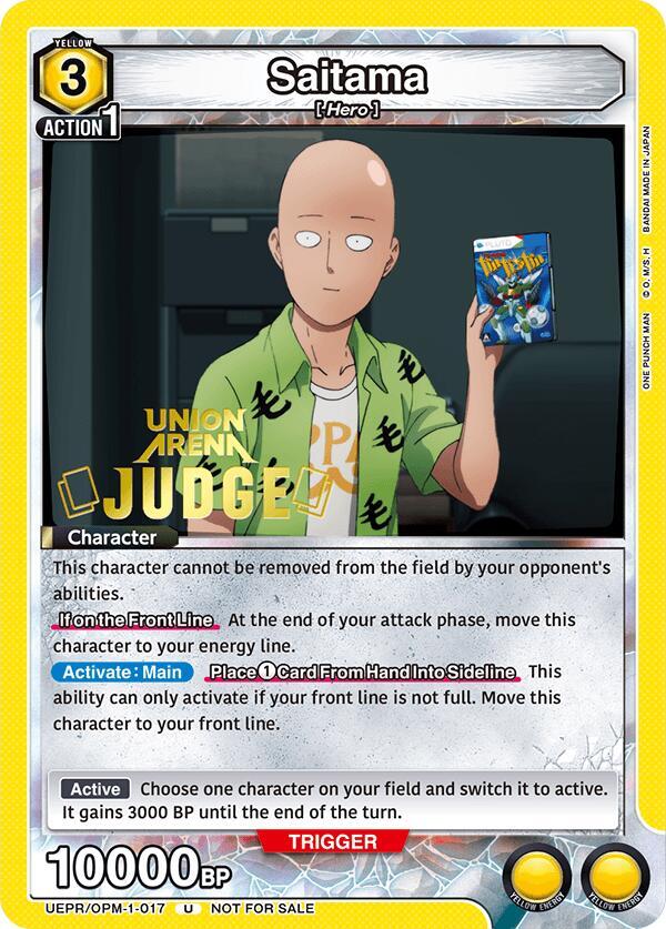 Saitama (Judge Pack) (UEPR/OPM-1-017) [Union Arena Promotion Cards]