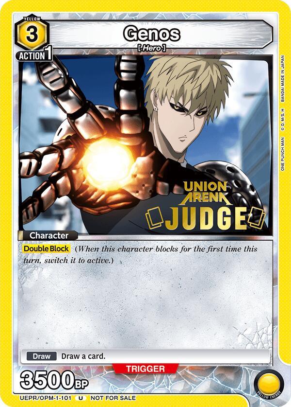 Genos (Judge Pack) (UEPR/OPM-1-101) [Union Arena Promotion Cards]