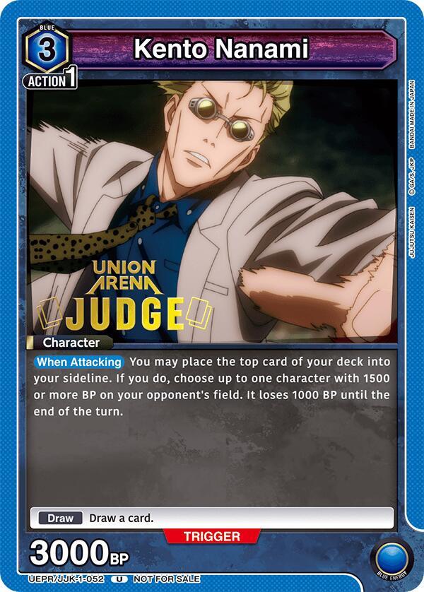 Kento Nanami (052) (Judge Pack) (UEPR/JJK-1-052) [Union Arena Promotion Cards]