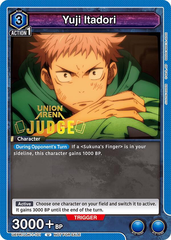 Yuji Itadori (101) (Judge Pack) (UEPR/JJK-1-101) [Union Arena Promotion Cards]