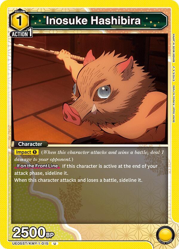 Inosuke Hashibira (015) (UE05ST/KMY-1-015) [UE05ST: Demon Slayer: Kimetsu no Yaiba Starter Deck]
