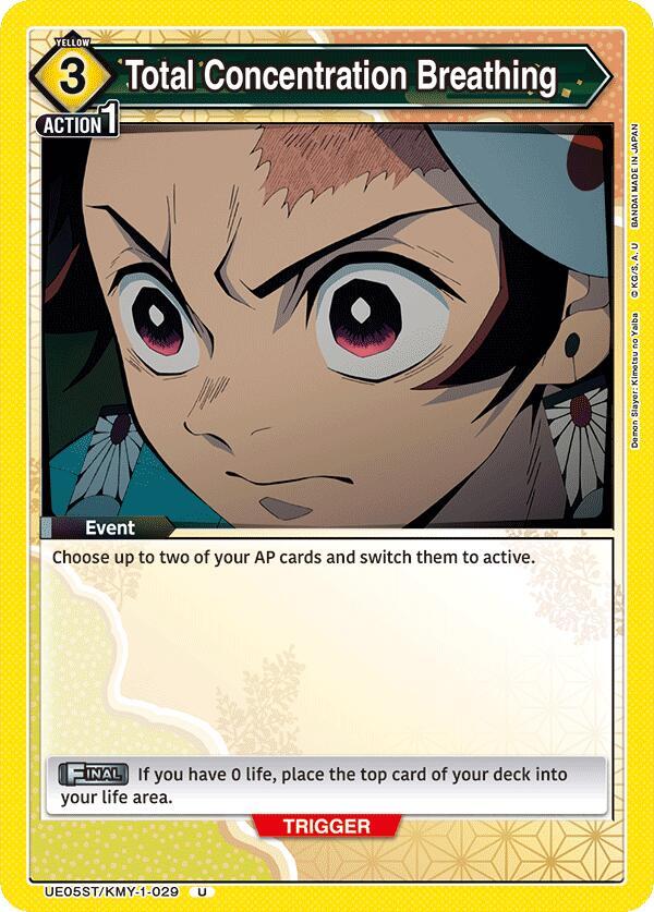 Total Concentration Breathing (UE05ST/KMY-1-029) [UE05ST: Demon Slayer: Kimetsu no Yaiba Starter Deck]