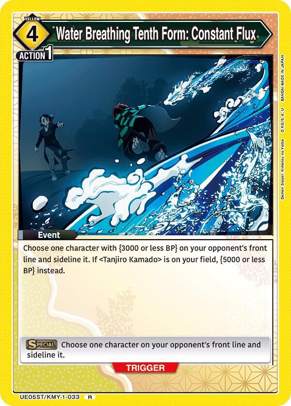 Water Breathing Tenth Form: Constant Flux (UE05ST/KMY-1-033) [UE05ST: Demon Slayer: Kimetsu no Yaiba Starter Deck]