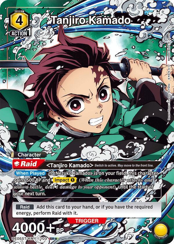 Tanjiro Kamado (103) (SR*) (UE05ST/KMY-1-103) [UE05ST: Demon Slayer: Kimetsu no Yaiba Starter Deck]