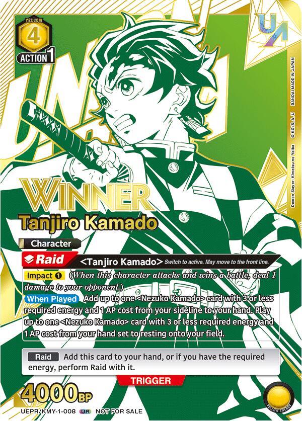 Tanjiro Kamado (008) (Winner) (UEPR/KMY-1-008) [Union Arena Promotion Cards]