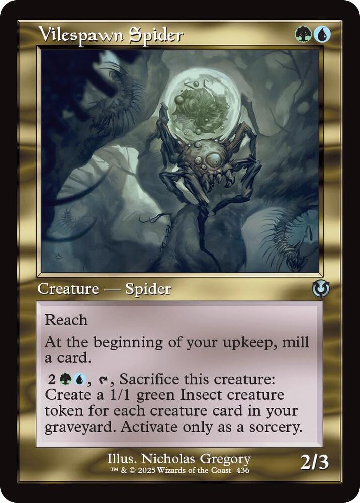 Vilespawn Spider (Retro Frame) [Innistrad Remastered]