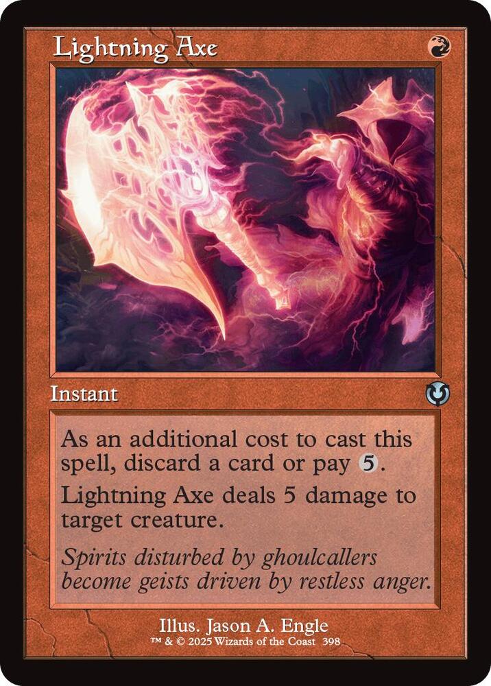 Lightning Axe (Retro Frame) [Innistrad Remastered]