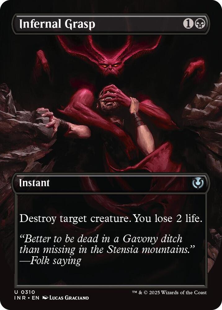 Infernal Grasp (Borderless) [Innistrad Remastered]