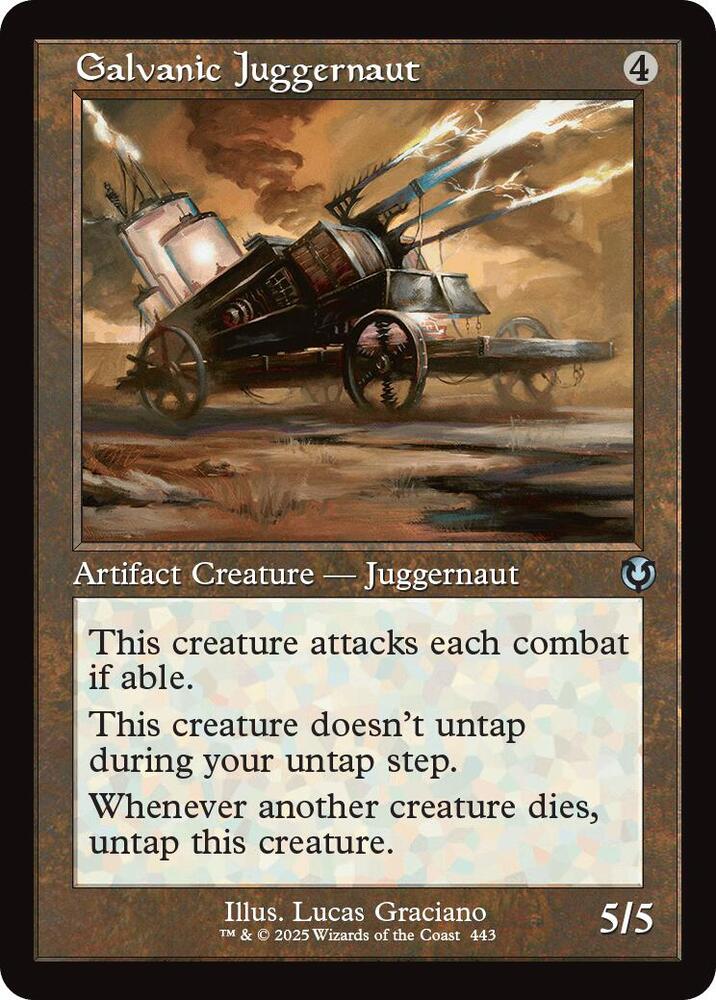 Galvanic Juggernaut (Retro Frame) [Innistrad Remastered]