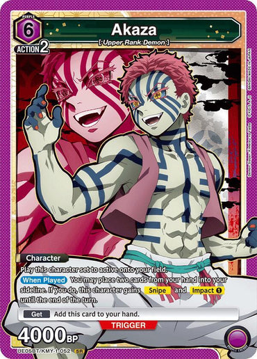 Akaza (052) (UE05BT/KMY-1-052) [UE05BT: Demon Slayer: Kimetsu no Yaiba] (English)