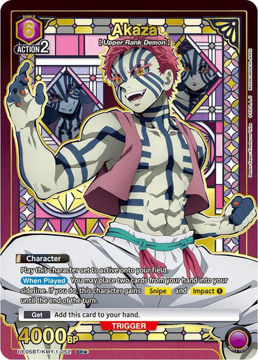 Akaza (052) (SR*) (UE05BT/KMY-1-052) [UE05BT: Demon Slayer: Kimetsu no Yaiba] (English)