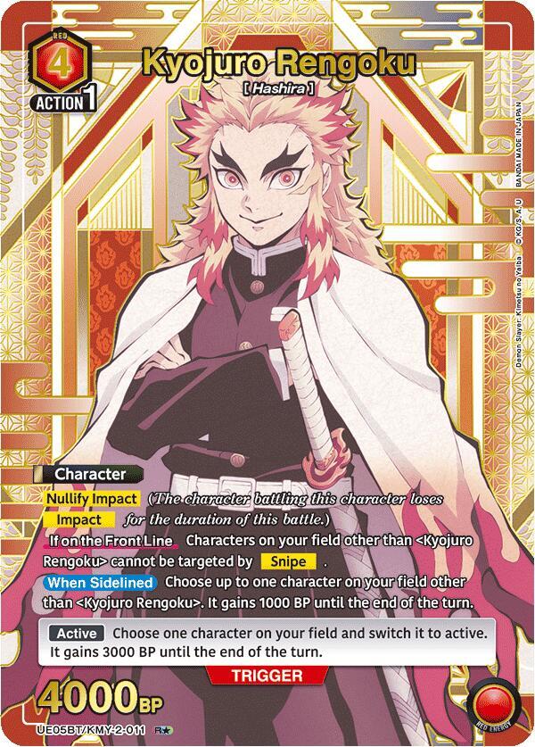 Kyojuro Rengoku (011) (R*) (UE05BT/KMY-2-011) [UE05BT: Demon Slayer: Kimetsu no Yaiba]