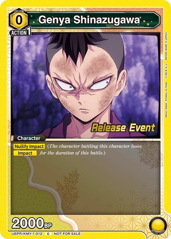 Genya Shinazugawa (012) (UEPR/KMY-1-012) [UE05BT: Demon Slayer: Kimetsu no Yaiba Release Event Cards]