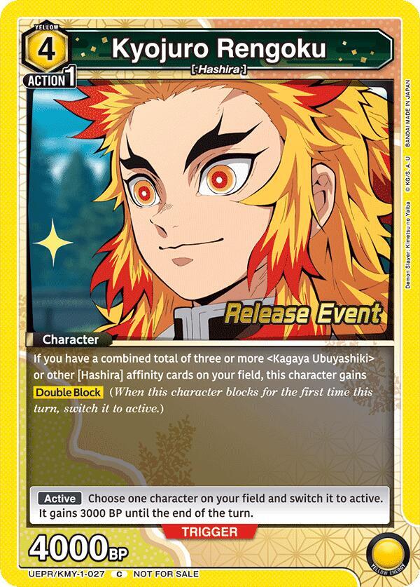 Kyojuro Rengoku (027) (UEPR/KMY-1-027) [UE05BT: Demon Slayer: Kimetsu no Yaiba Release Event Cards]