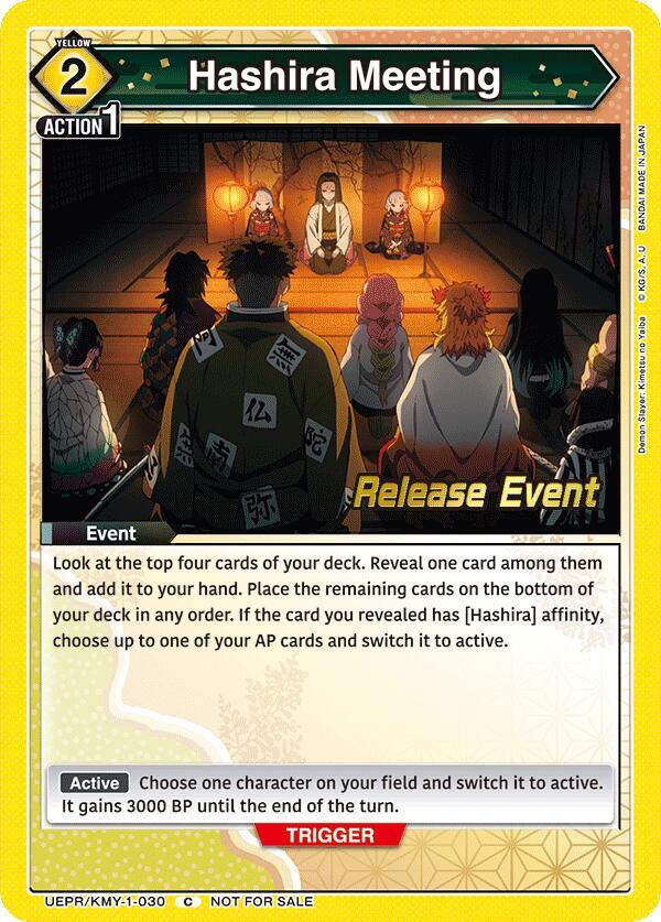 Hashira Meeting (UEPR/KMY-1-030) [UE05BT: Demon Slayer: Kimetsu no Yaiba Release Event Cards]