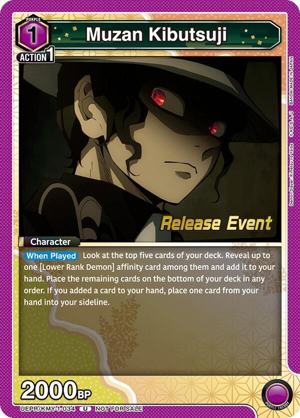 Muzan Kibutsuji (034) (UEPR/KMY-1-034) [UE05BT: Demon Slayer: Kimetsu no Yaiba Release Event Cards]