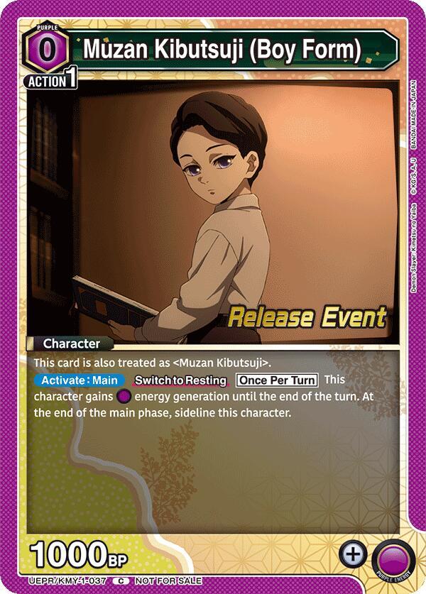 Muzan Kibutsuji (Boy Form) (UEPR/KMY-1-037) [UE05BT: Demon Slayer: Kimetsu no Yaiba Release Event Cards]